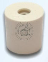 KOREK PCV ŚR.28mm Z OTWOREM