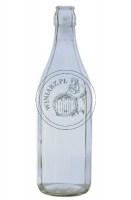 BUTELKA NA ZAMKN. DRUTOWE 1,00L BEZBARWNA