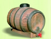 BECZKA PLASTIKOWA 150L - PARAFINOWANA