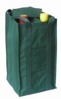 TORBA NA 4 BUTELKI PULLTEX - ZIELONA