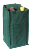 TORBA NA 4 BUTELKI ZIELONA PULTEX
